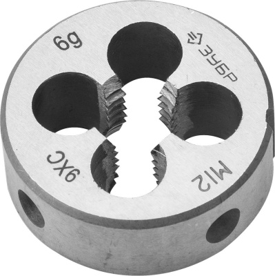 Плашка зубр мастер круглая ручная,М12х1,75 (4-2802